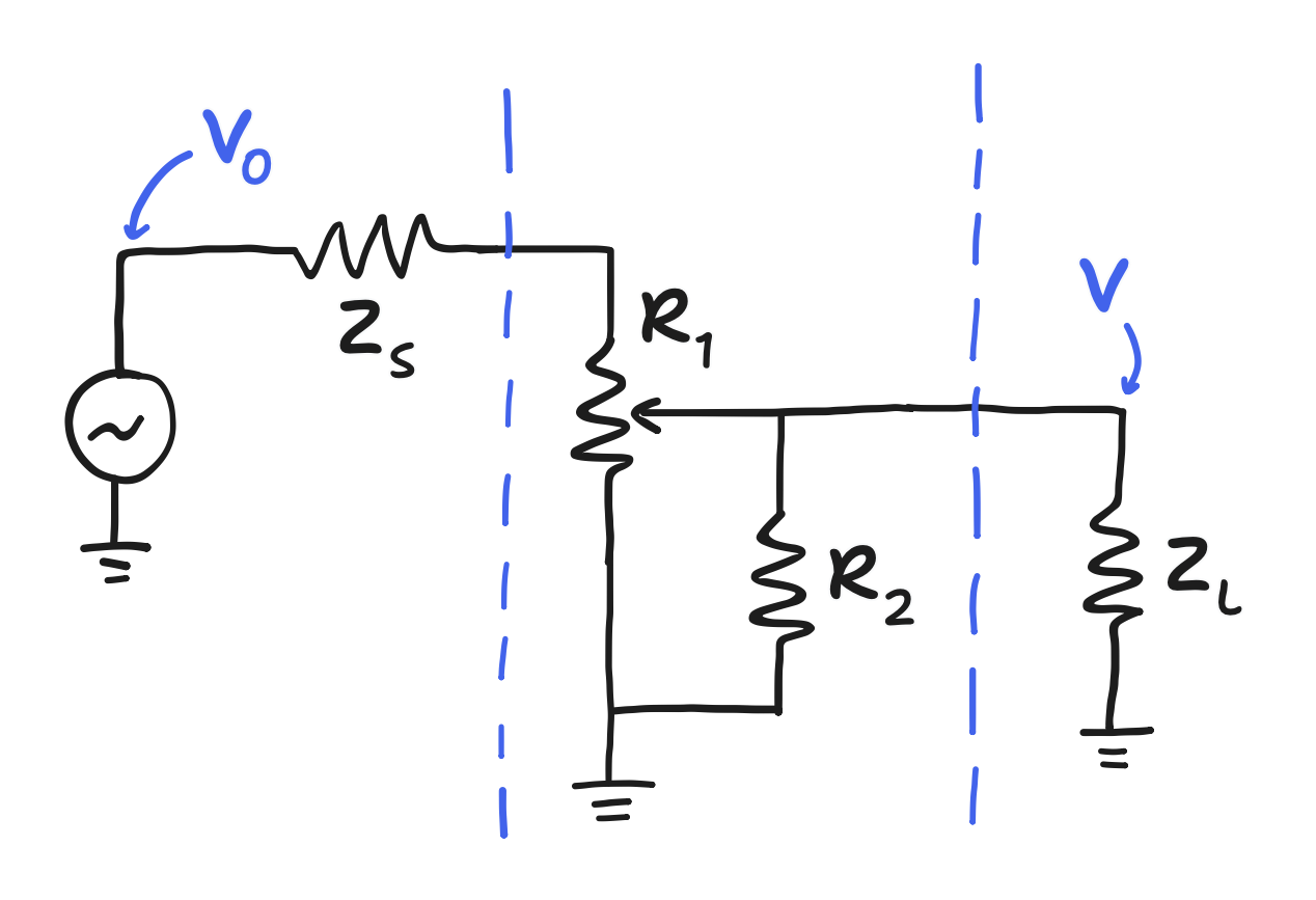 potentiometer and loading resistor in the entire context